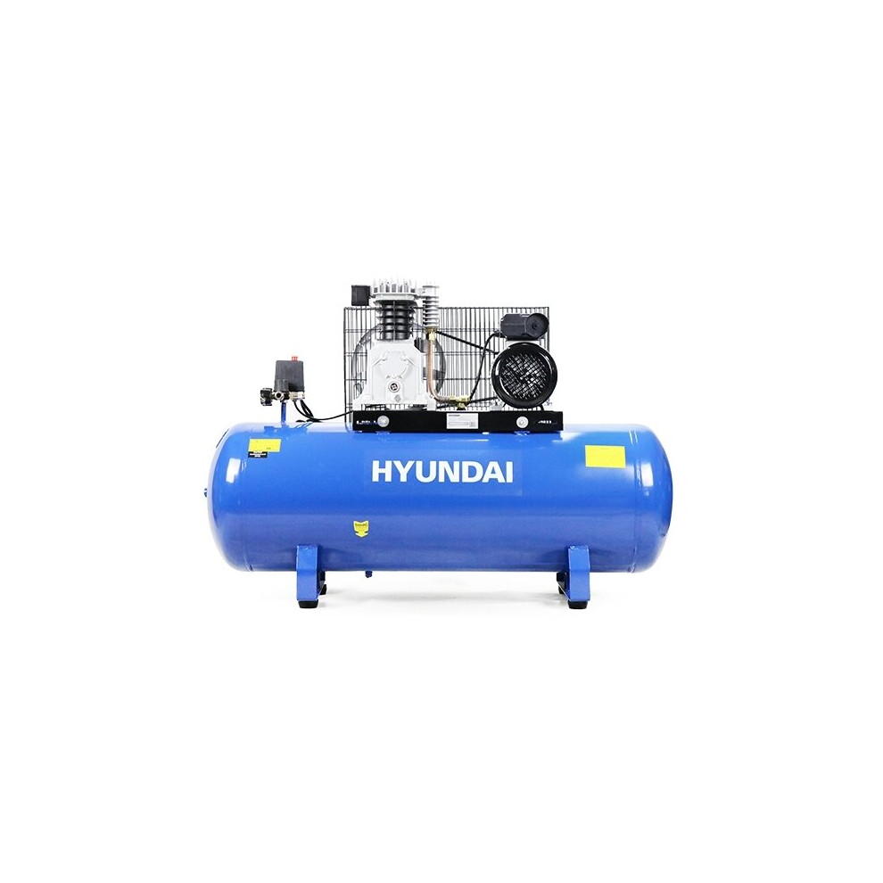 Hyundai 150 Litre Air Compressor, 14CFM/145psi, Twin Cylinder, Belt Drive 3hp | HY3150S