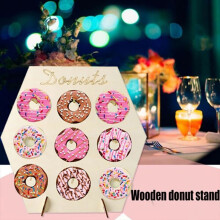Donut Wand Display Stand hölzerne Donut Halter Tabelle Dessert Geburtstag Party