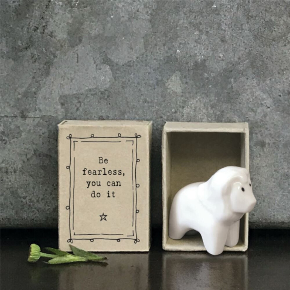 East Of India Porcelain Lion Matchbox Keepsake Gift Porcelain Gift, Home Dãcor, Porcelain Gift Keepsake, Birthday Gift