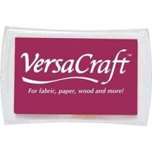 Medium Burgundy Red Pigment Ink Pad, Versacraft Colour Stamp Pad, Inkpad For Rubber Stamp, Colour Ink Pad, Scrapbooking 76x47mm