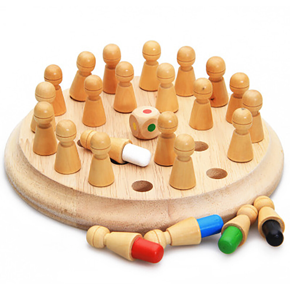 Wooden Memory Match Stick Chess Board Game Puzzle Educational Parent-kids Toy