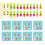 Kids Wooden Memory Board Game Sorting Puzzle Carrots Harvest Developmental Toy 8