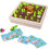 Kids Wooden Memory Board Game Sorting Puzzle Carrots Harvest Developmental Toy 1