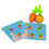 Kids Wooden Memory Board Game Sorting Puzzle Carrots Harvest Developmental Toy 10