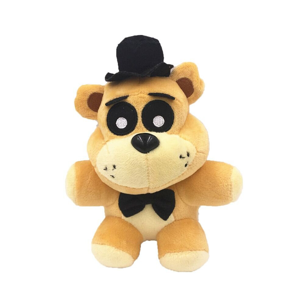 (Goldenbear-18Cm) 18/25Cm Fnaf Five Nights At Freddy's Foxy Chica Bonnie Freddy Plush Toy Golden