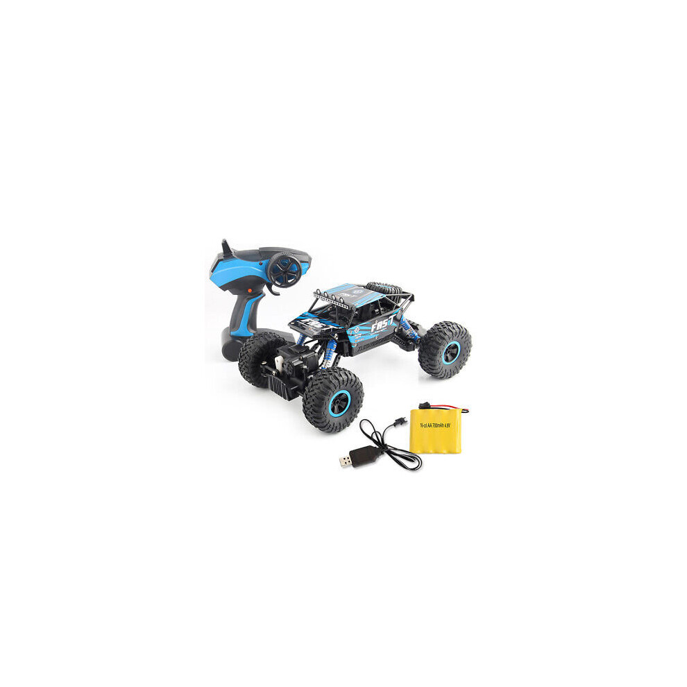 (Blue) 1/18 2.4Ghz 4Wd Radio Remote Control Off Road Rc Car Atv Buggy Monster Truck Blue