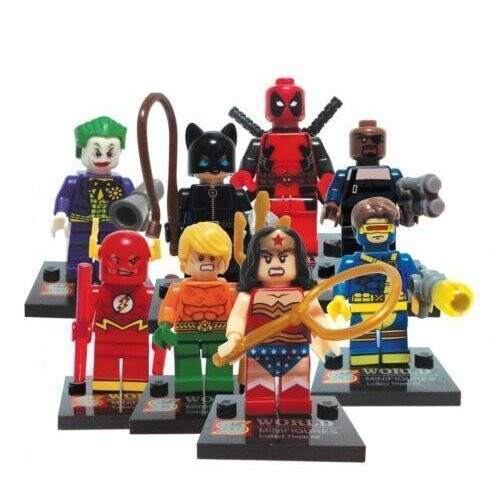 16 Pcs Marvel Avengers Super Heroes Mini Figures Dc Set Fit Lego