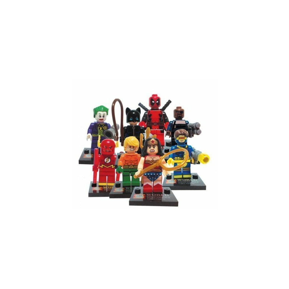 16 Pcs Marvel Avengers Super Heroes Mini Figures Dc Set Fit Lego