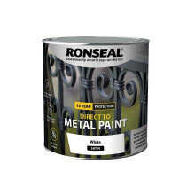 Ronseal Direct to Metal Paint White Satin 2.5 litre 39216