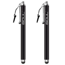 Stylus Touch Pen, [2 PACK] Styli Capacitive Touchscreen Pen Stylus For iPhone, iPad Mini Galaxy, Note, Tab, Nexus, Nokia, Blackberry,  Tablets Black