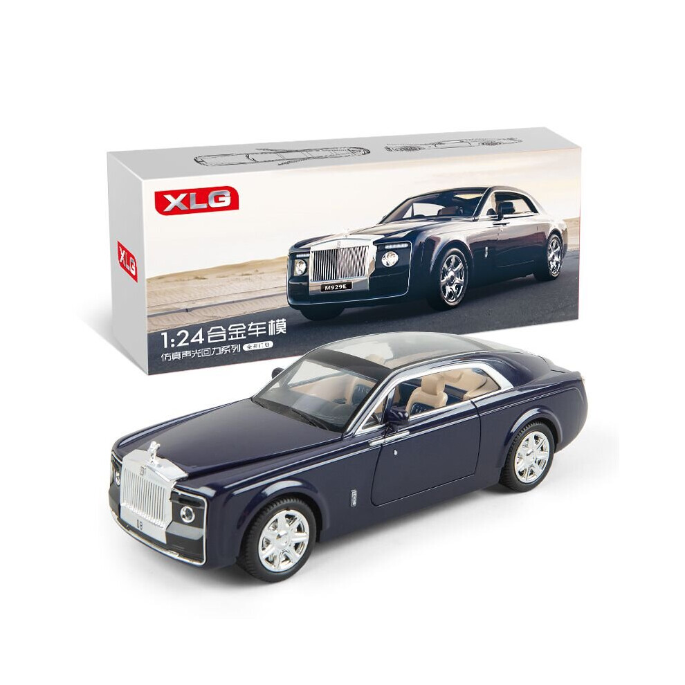 (Blue) Rolls-Royce Sweptail 1:24 Diecast Model Car Toy Collection Light&Sound Pullback-image-OPC-P8N87WJ-NEW