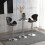 Homcom HOMCOM 60cm Adjustable Height Round Bar Table with Swivel Top White 4