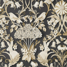 Fine Decor Woodland Charcoal Wallpaper FD42948