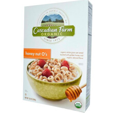 Cascadian Farm, Cereali di Miele e Noci Biologici, O's di Miele e Noci, 9.5 oz (269 g)