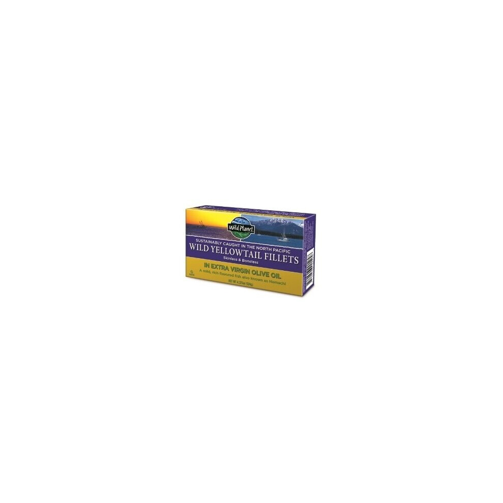 Wild Planet , Wild Yellowtail Skinless & Boneless Fillets In Extra Virgin Olive Oil, 4.4 Oz (125 G)