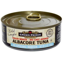 Crown Prince Natural, Ton Albă de Tăină Albă, Solidă - Fără Sare Adăugată, În Apă de Primăvară, 5 oz (142 g)