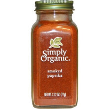 Simply Organic, Papryka dymna, 2,72 oz (77 g)