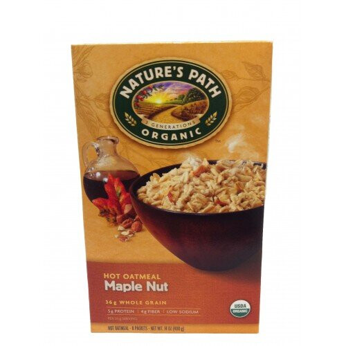 Nature's Path, Organic Instant Oatmeal, Maple Nut, 8 Packets, 14 oz (400 g)