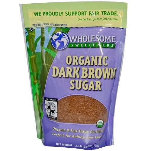 Wholesome Sweeteners, Οργανική Σκούρα Καφέ Ζάχαρη, 1.5 lbs (680 g)