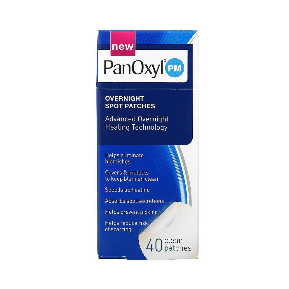 PanOxyl, Overnight Spot Patches, 40 Clear Patches