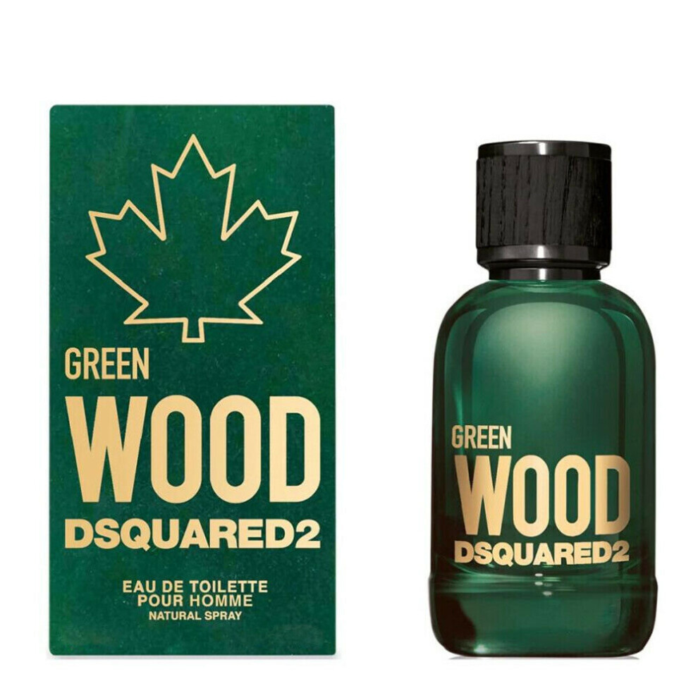 GREEN WOOD by Dsquared2 3.4 OZ EAU DE TOILETTE SPRAY NEW in Box for Men