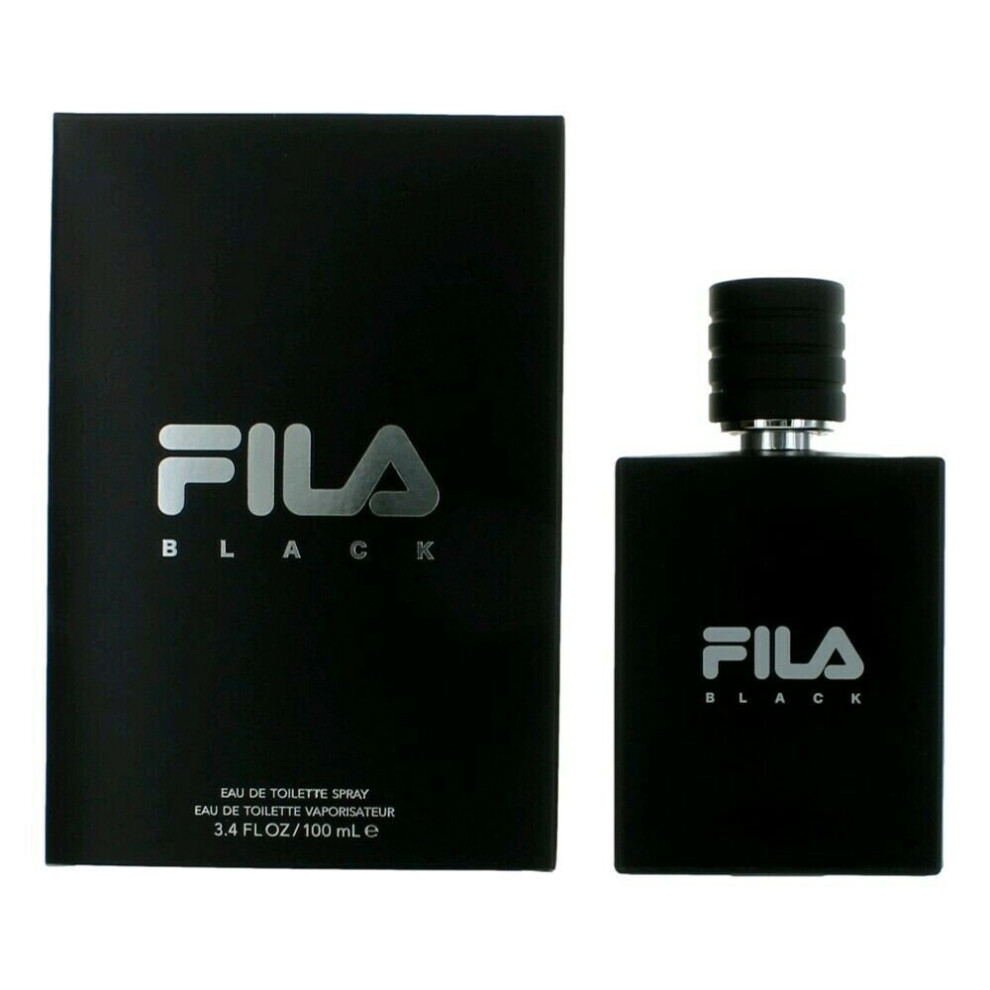 Fila Black by Fila, 3.4 oz EDT Spray for Men Eau De Toilette