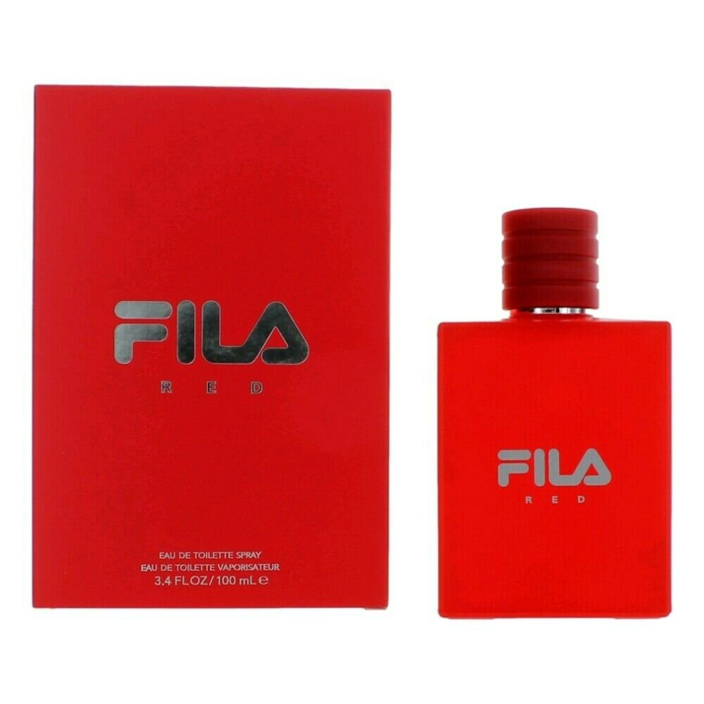 Fila Red by Fila, 3.4 oz EDT Spray for Men Eau De Toilette