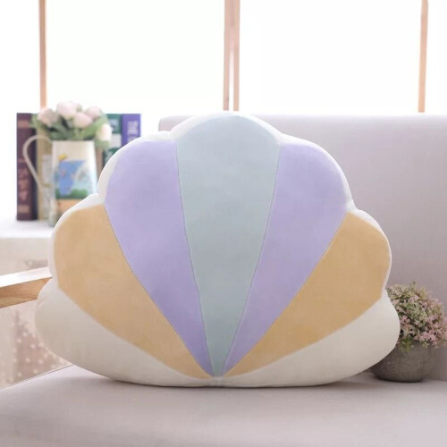 (Shell) Rainbow Plush Sofa Pillow Cushion Sleeping Pillow Cloud Moon Home Decoration
