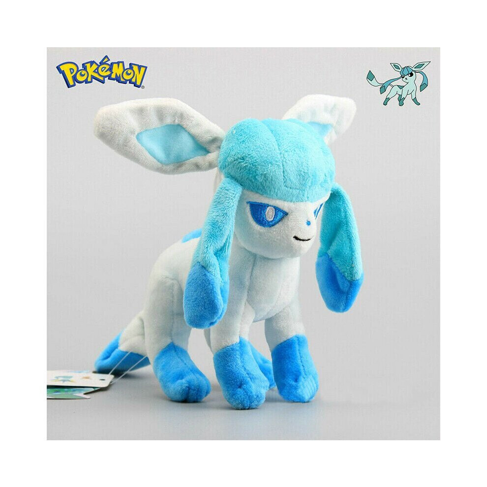 (Glaceon) Pokemon Plush Doll Glaceon Vaporeon Stuffed Toy