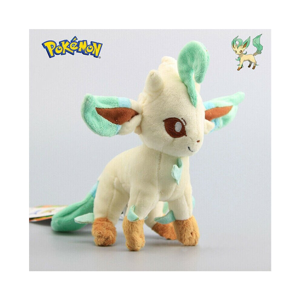 (Leafeon) Pokemon Plush Doll Glaceon Vaporeon Stuffed Toy