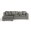 Furniture 786 (Left Hand, Seal Grey) Luxury Cruise Corner Sofa- Studded Arms 1