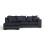 Furniture 786 (Left Hand, Charcoal) Luxury Cruise Corner Sofa- Studded Arms 1