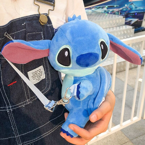 Lilo & Stitch Crossbody χέρι ώμου τσάντες Tote βελούδινο παιχνίδι Messenger τσάντα πορτοφόλι 1