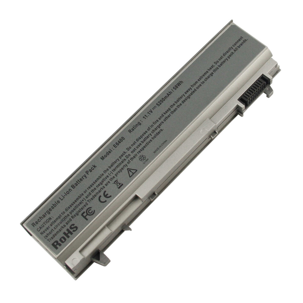 FUTUREBATT Laptop Battery for Dell Latitude E6400 E6410 E6500 E6510 PT434 PT435 PT436 KY265 11.1V 5200mAh