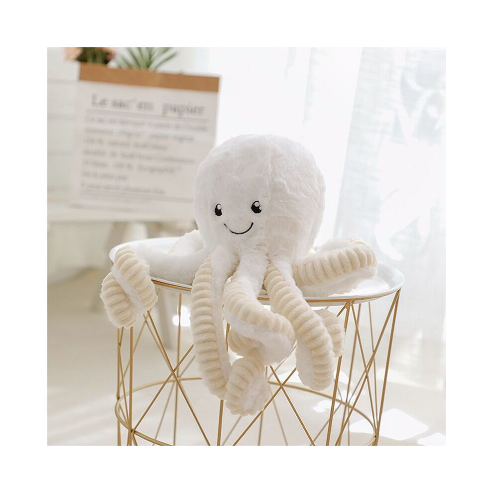 (, 40Cm) 15.7'' Cute Octopus Plush Stuffed Toy Pillow Plush Animal Doll Kid Children Gift White