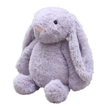 (Purple, 40cm) 40CM Cute Bunny Soft Plush Toy Rabbit Stuffed Animal Baby Kids Gift Animals Doll