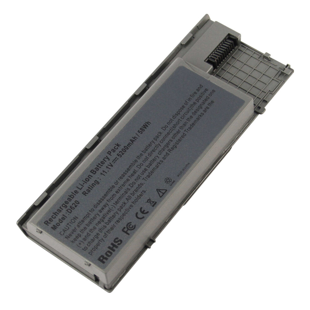 FUTUREBATT Laptop Battery for Dell Latitude D620 D630 D631 D640 D830N Precision M2300 PC764 TC030 GD775 58Wh 6 Cells