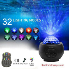Galaxy Starry USB Night Lamp LED Star Projector Night Light Ocean Wave Projector For Christmas Party Inside Lighting
