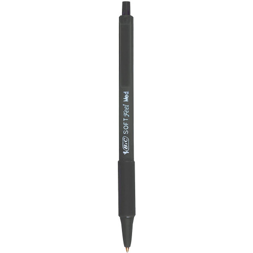 BIC BIC Â Â BIC SOFT Feel clic Grip Pen 0.4 MM, Black
