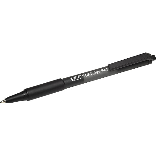 BIC BIC Â Â BIC SOFT Feel clic Grip Pen 0.4 MM, Black 1