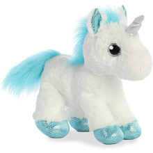 AURORA, 60957, Sparkle Tales, Frosty Unicorn, 12In, Soft Toy, White and Blue - Plush Soft Toy