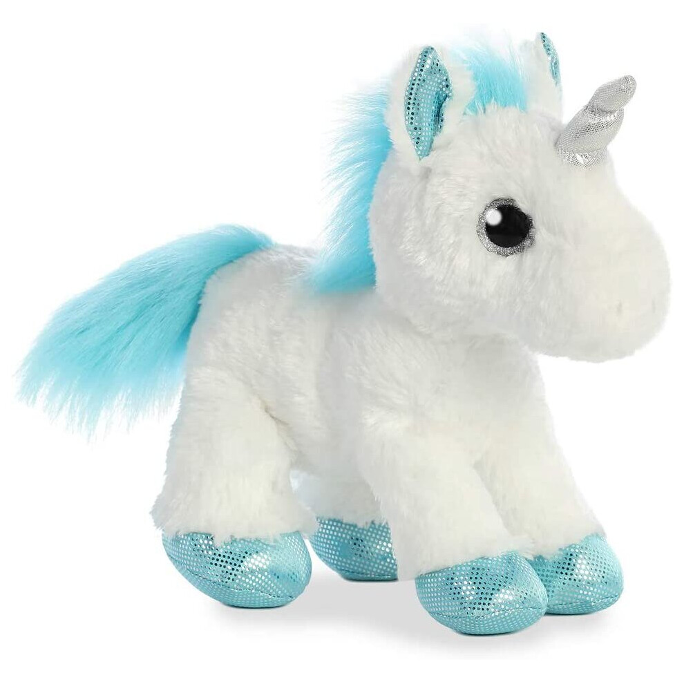 AURORA, 60957, Sparkle Tales, Frosty Unicorn, 12In, Soft Toy, White and Blue