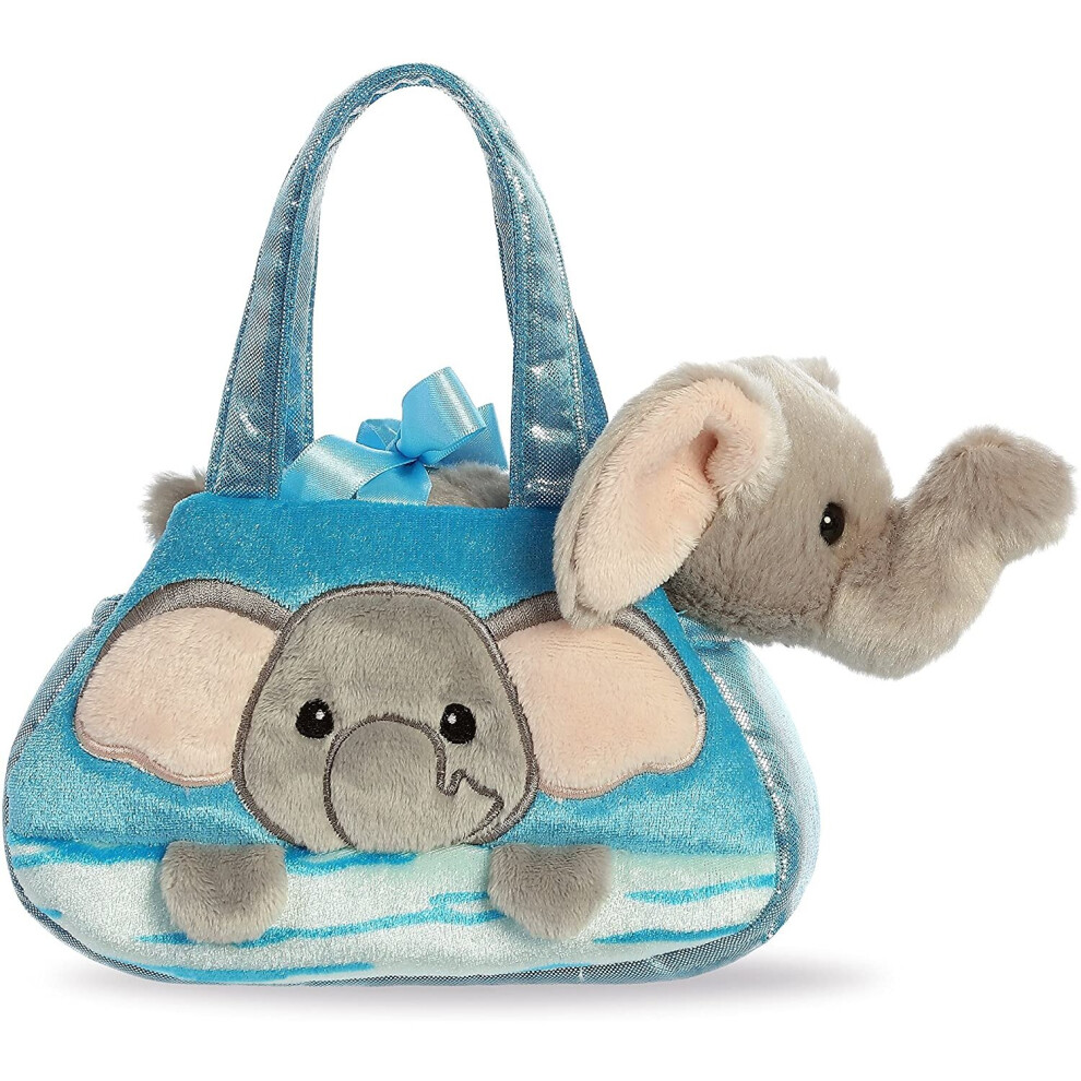 Aurora World Aurora, 32839, Fancy Pal, Peek-A-Boo Elephant, 8In, Soft Toy, Grey/Blue
