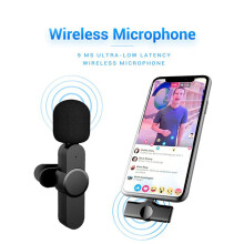 (Apple) Wireless Lavalier Microphone 2.4GHz Type C Microphone Phone Lapel Video Mic Vlog Recording