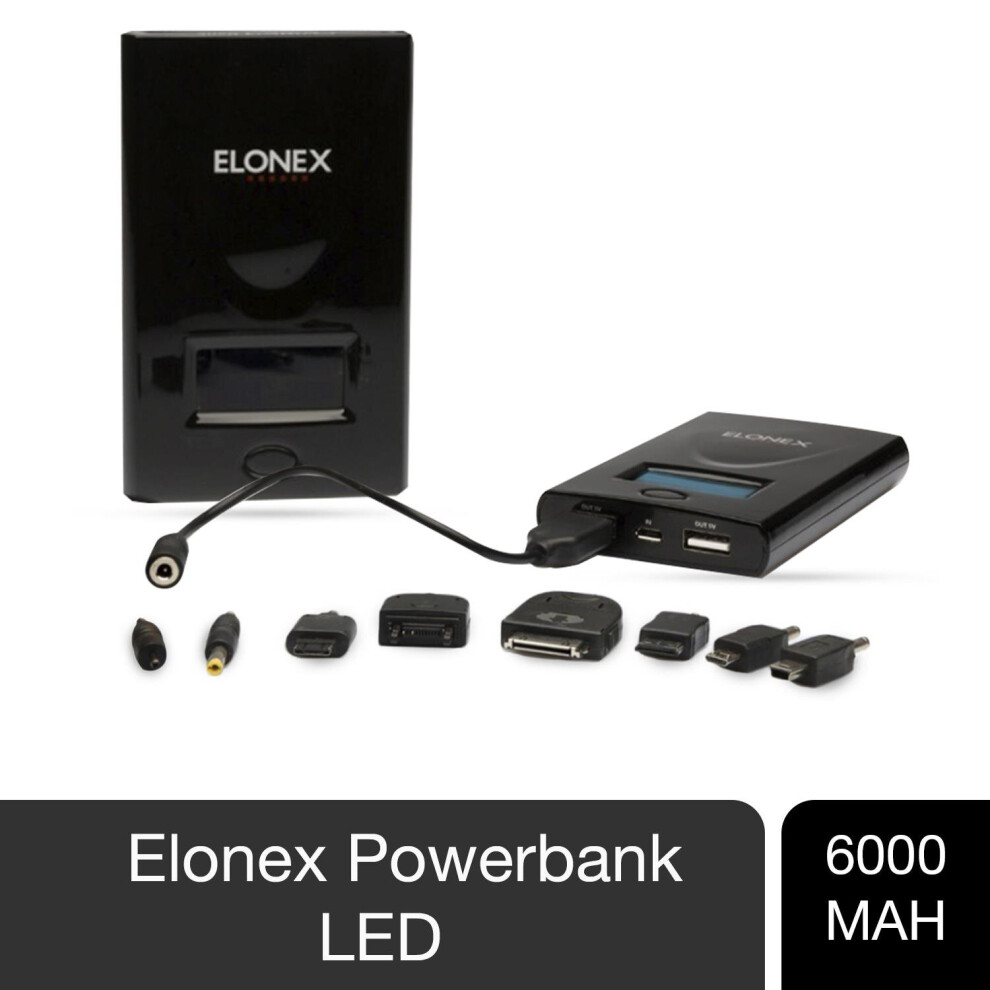 ELONEX PowerBank 6000mAh With Smart LED Display For Mobile Phone