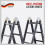 5.7M 14 IN 1 Multi-Purpose Aluminium Telescopic Folding Ladder UK 14
