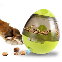 For Pet Food Toy Dispenser Interactive Tumbler Puzzle Treat Ball Green