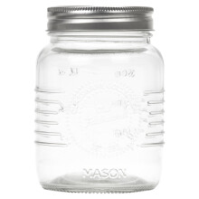 (0.5L, 2) Screw Cap Mason Airtight Jars Glass Food Storage