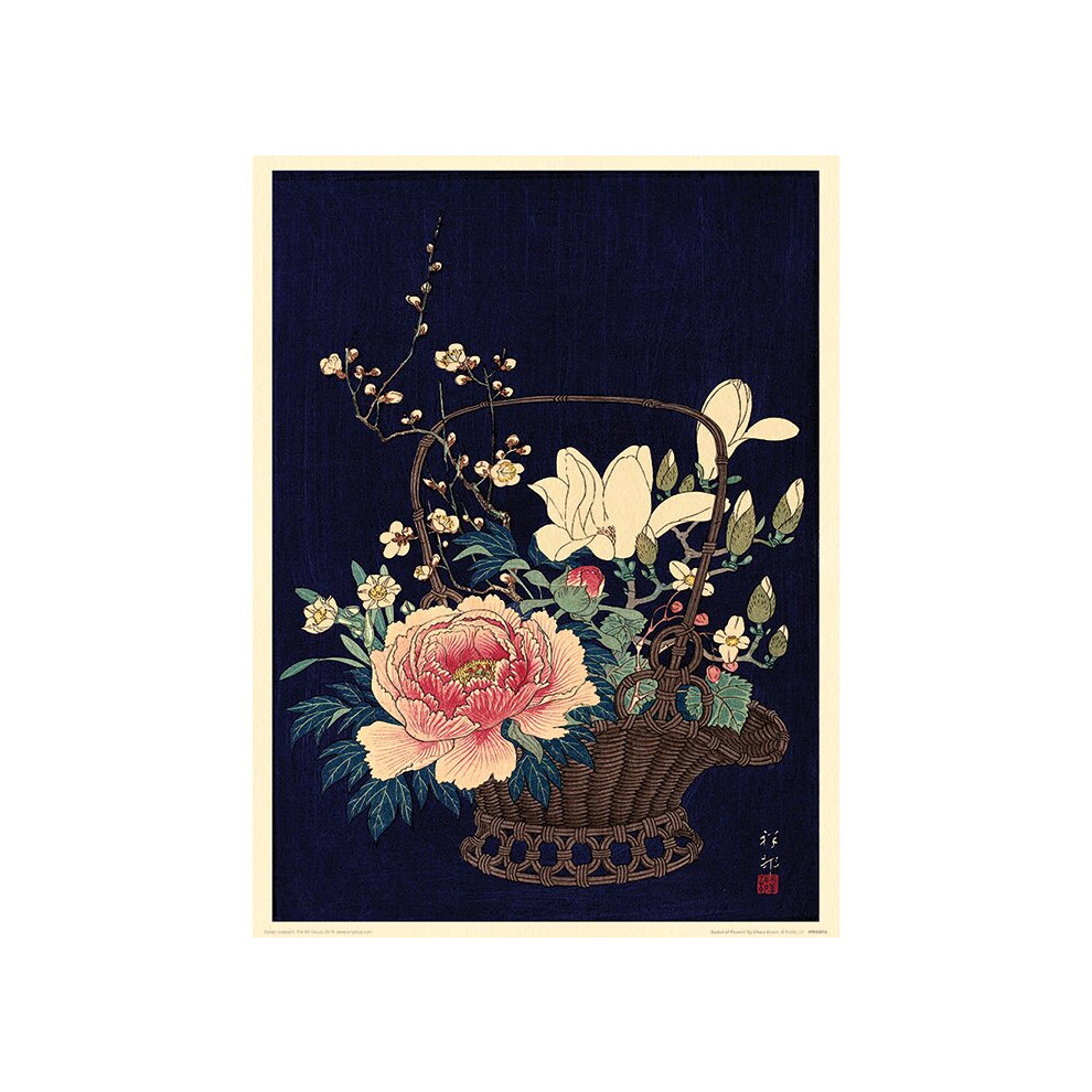 Ohara Koson (Basket of Flowers)
