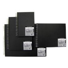 Daler - rowney a5 portrait paper spiral book - black